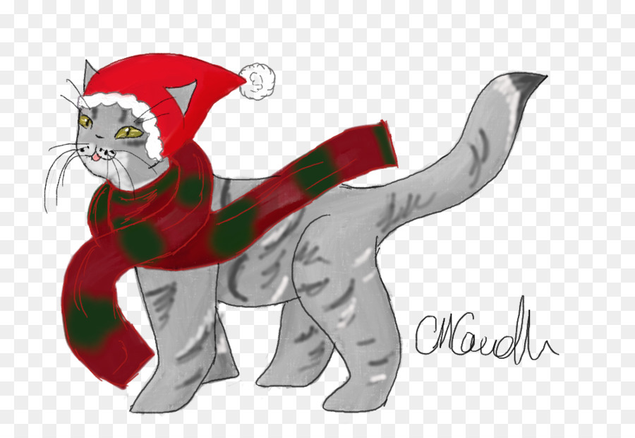 القط，زخرفة عيد الميلاد ، PNG