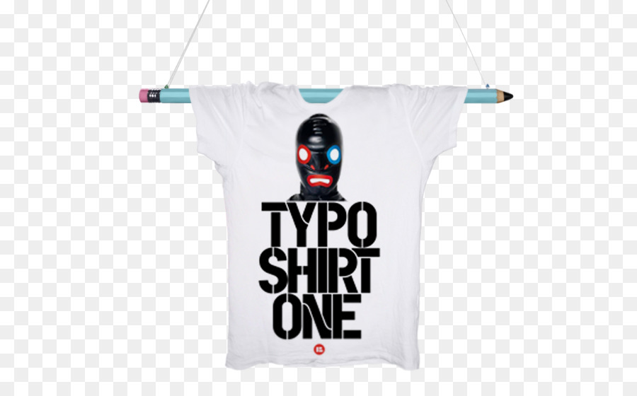 التي شيرت，Typoshirt واحد PNG