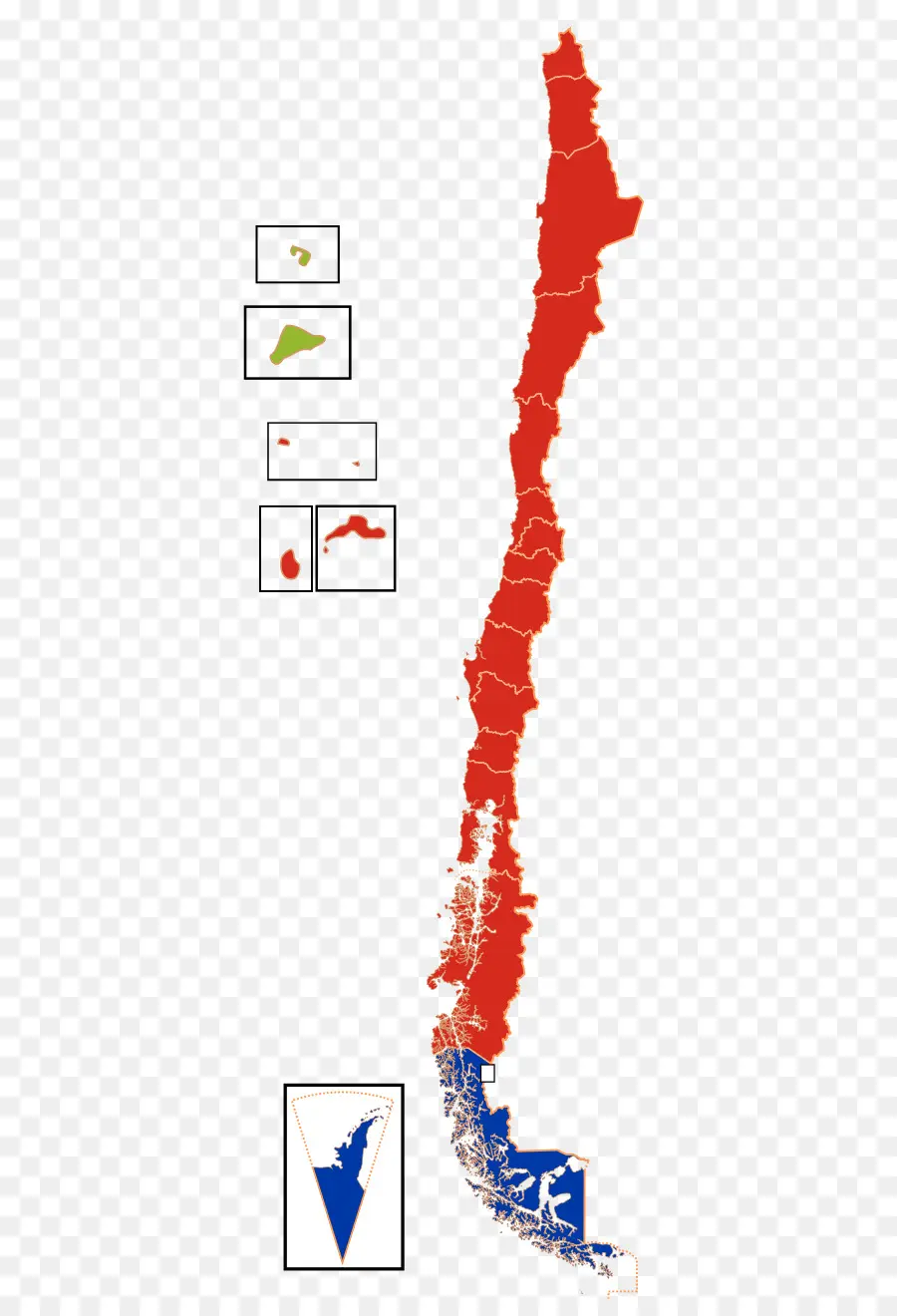 شيلي，خريطة PNG