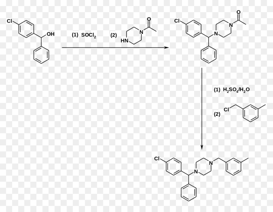 Meclizine，الكيمياء PNG
