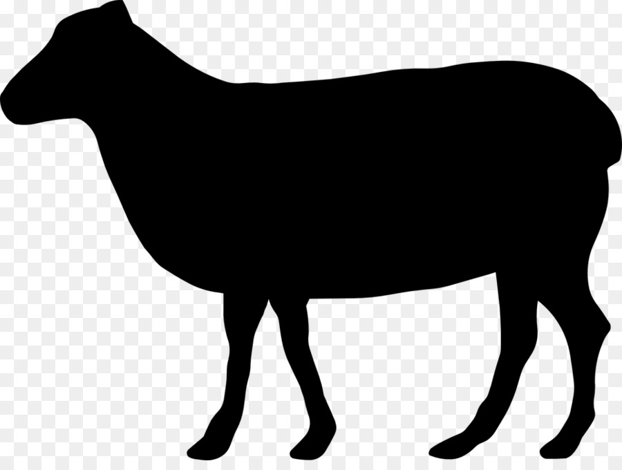 الأبقار，صورة ظلية ، PNG