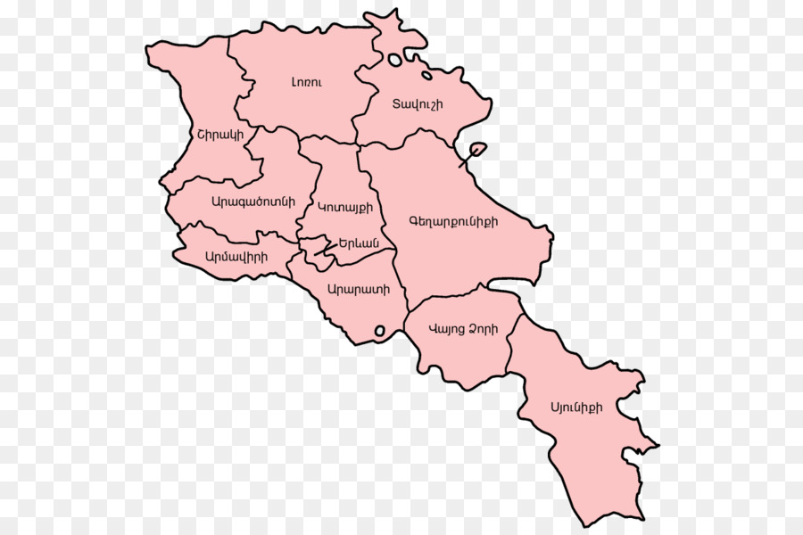 أرمينيا，خريطة PNG