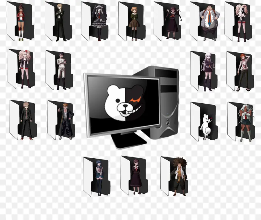 Danganronpa 2 وداعا اليأس，ماوس الكمبيوتر PNG