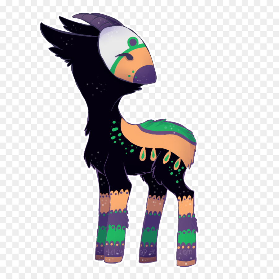 الزرافة，الحصان PNG