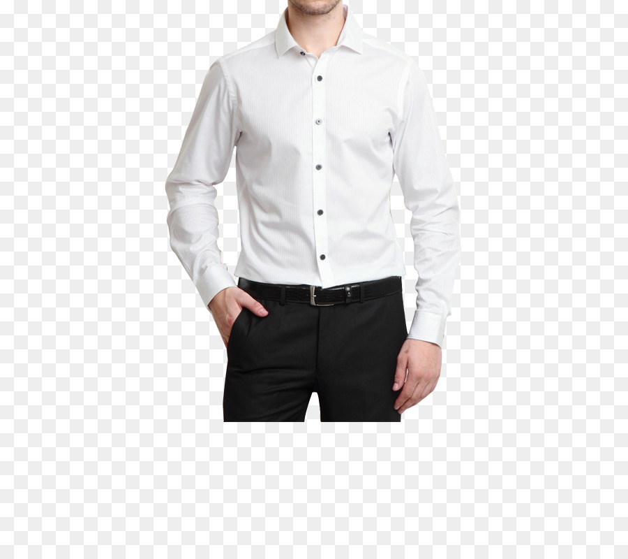 اللباس قميص，الأبيض PNG