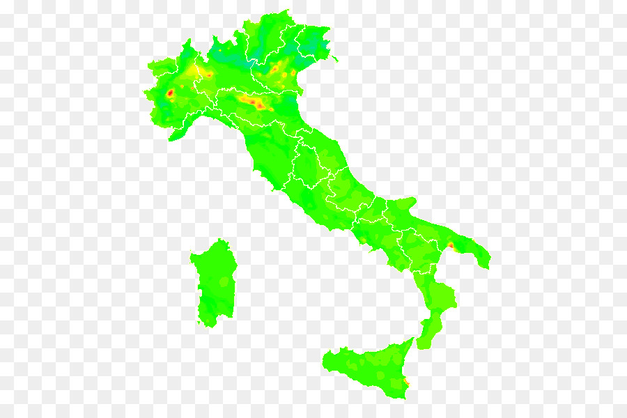 مناطق إيطاليا，خريطة PNG