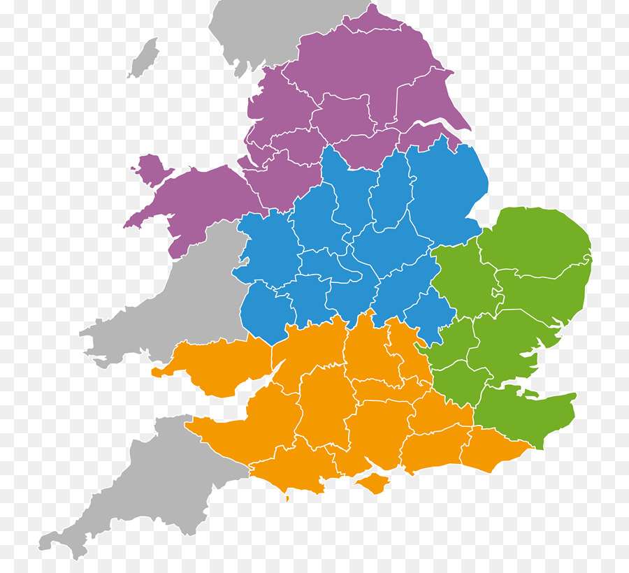 إنجلترا，خريطة PNG