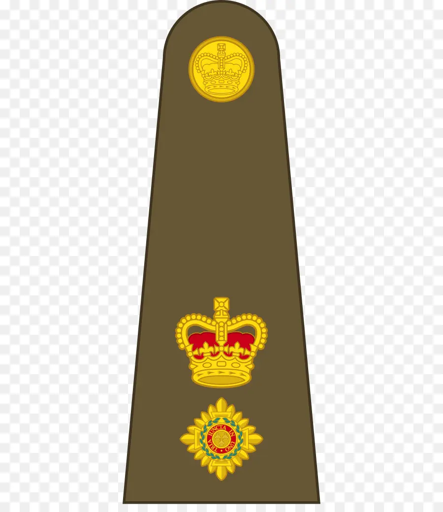 الجيش البريطاني，الجيش البريطاني رتبة ضابط شارة PNG
