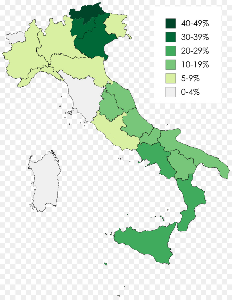 مناطق إيطاليا，لغة PNG