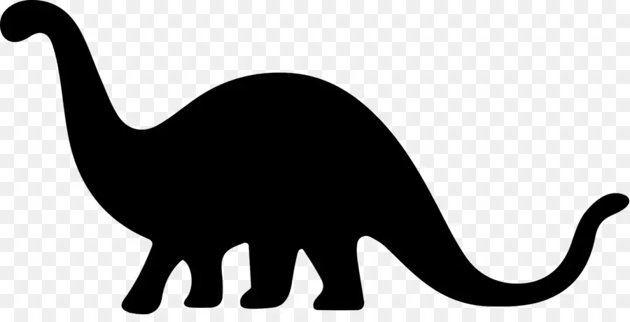 ديناصور，صورة ظلية ، PNG