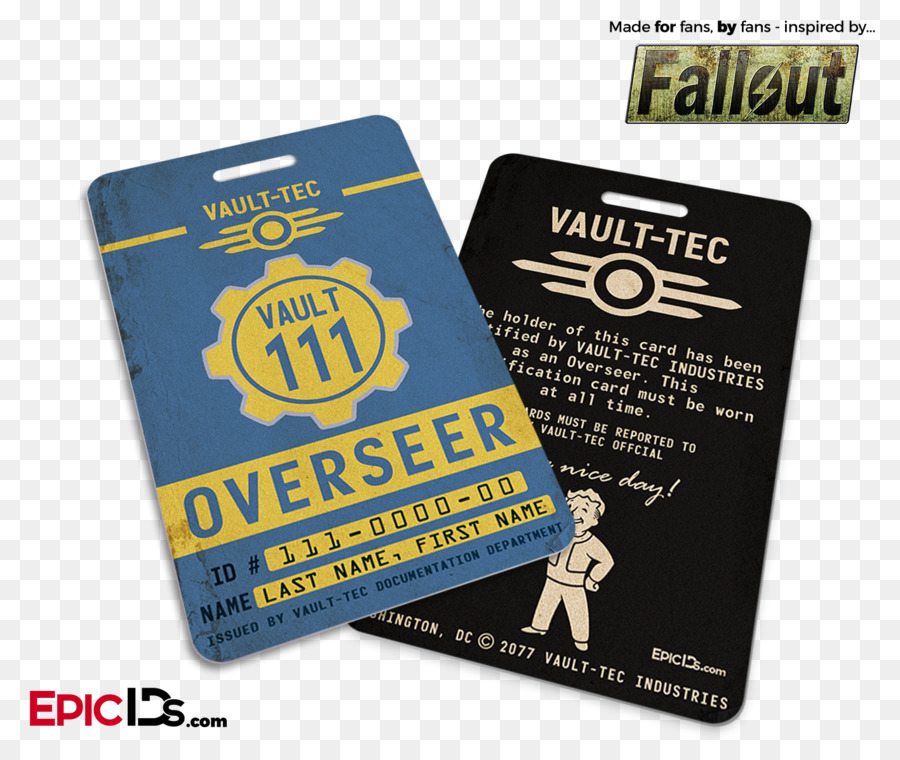 بطاقة هوية Vault Tec，قبو PNG