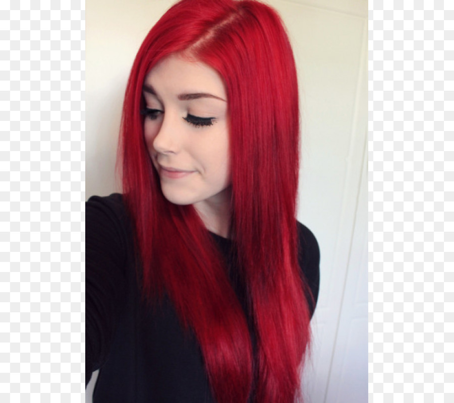 الشعر الأحمر，تلوين الشعر PNG