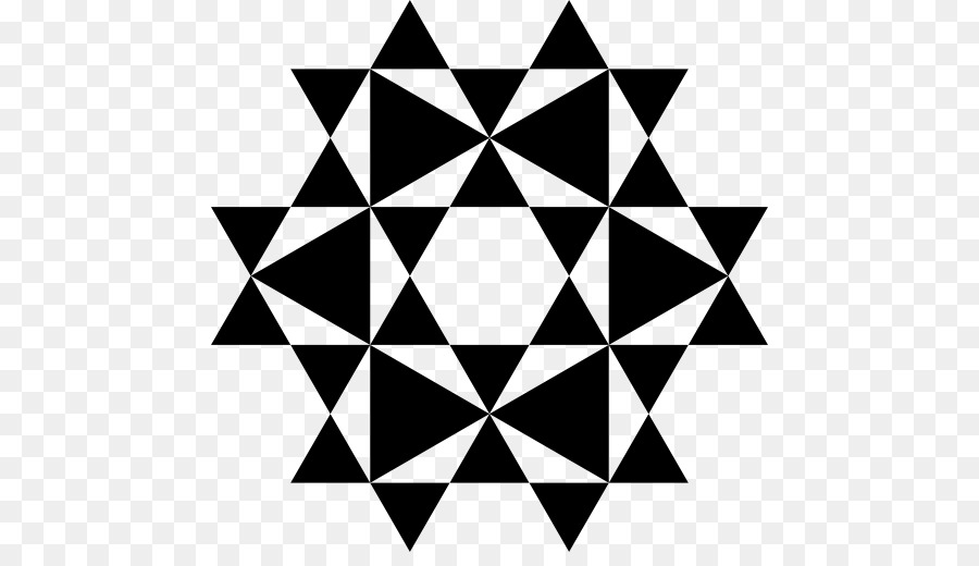 مثلث，Hexagram PNG