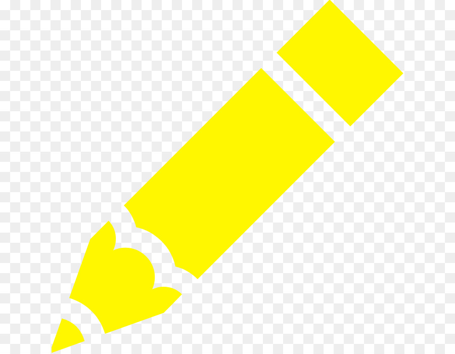 الأصفر，القلم للتلوين PNG
