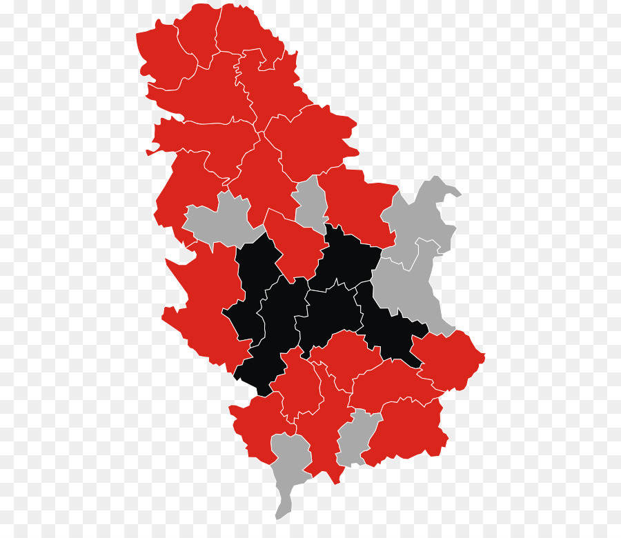 صربيا，خريطة PNG