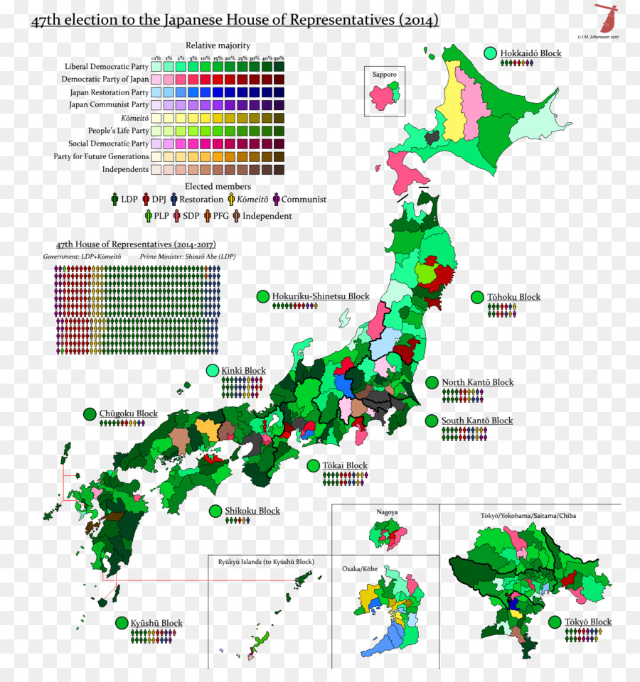 اليابان，خريطة PNG