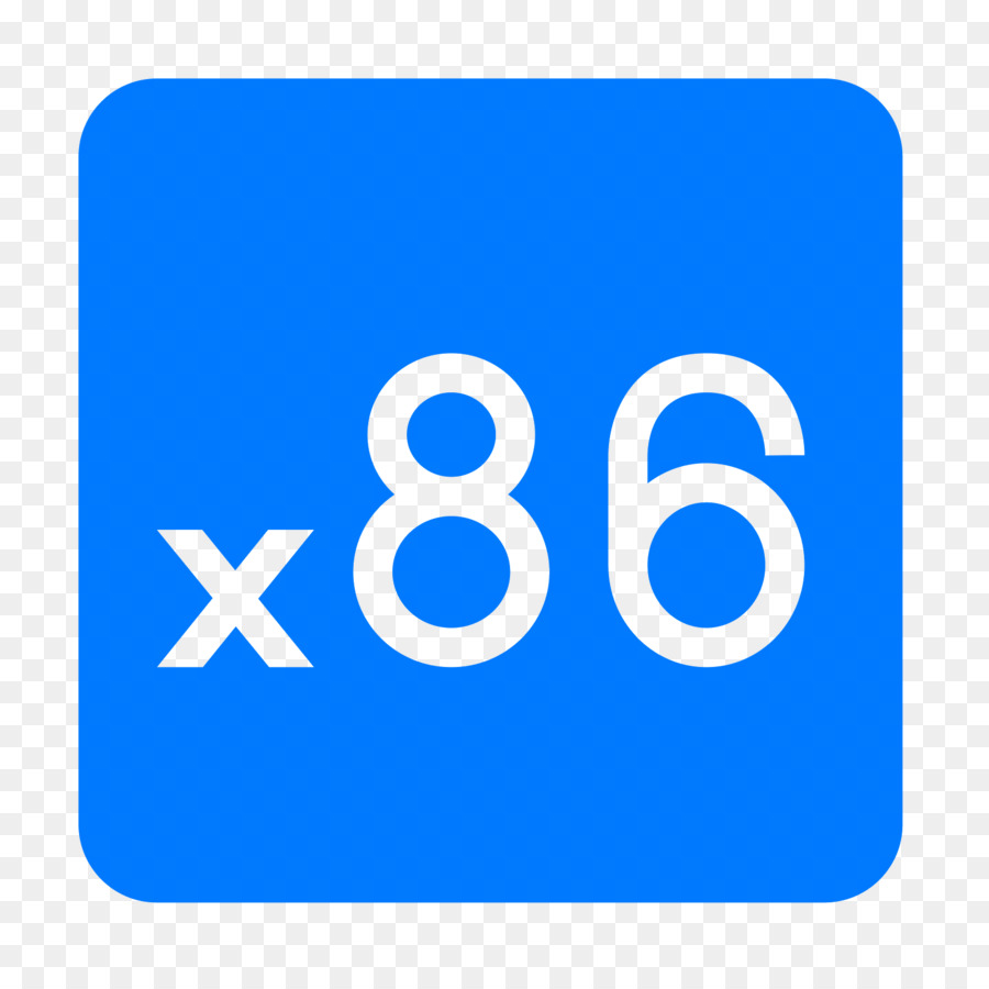 أيقونة X86，رقم PNG