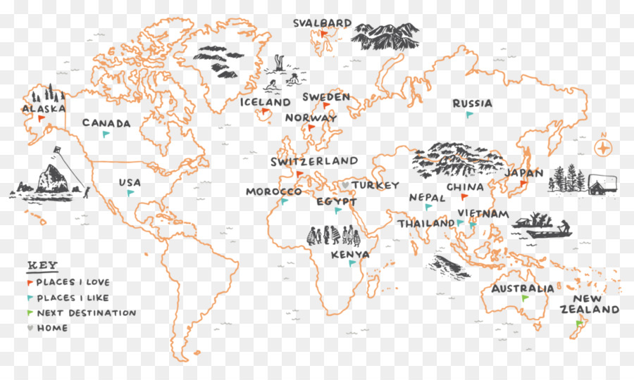 خريطة，خريطة العالم PNG