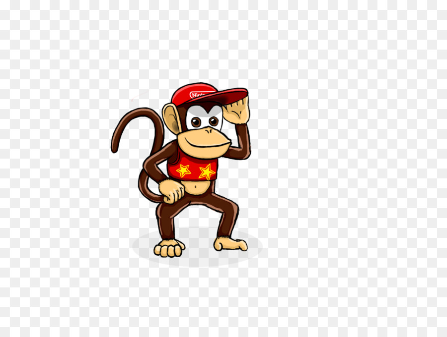 القرد，القط PNG