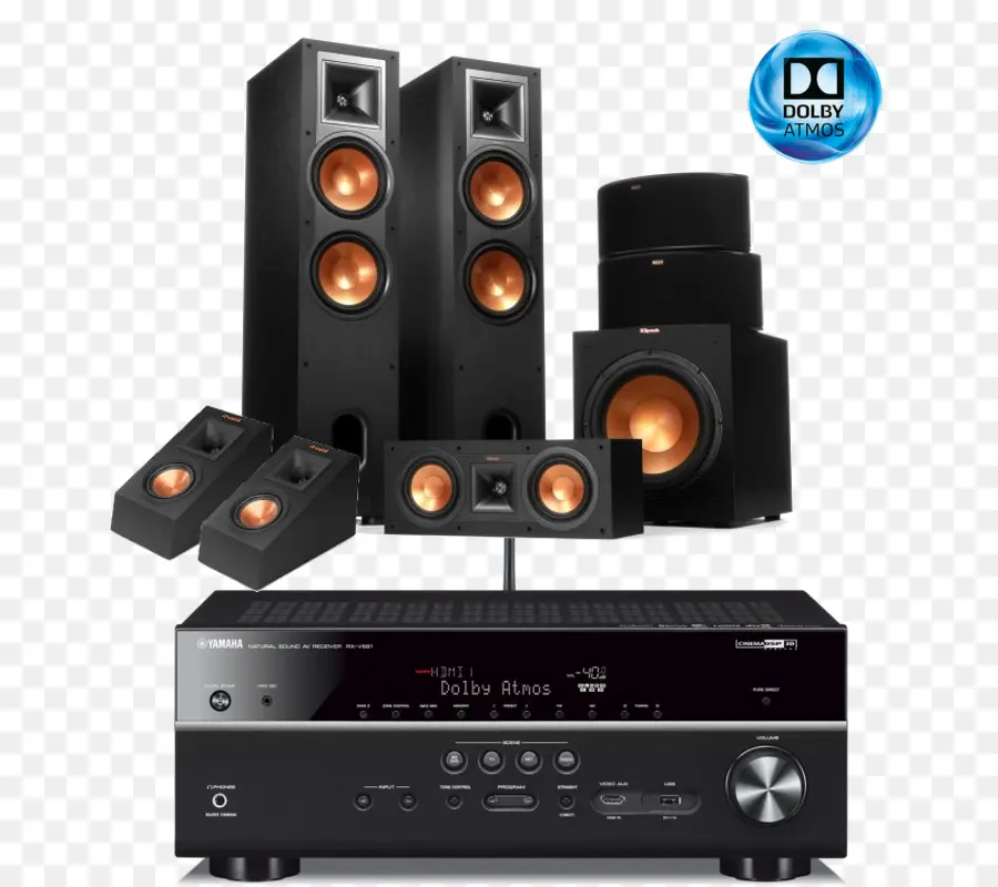 أنظمة المسرح المنزلي，وفي Klipsch الإشارة R24f R26f R28f PNG