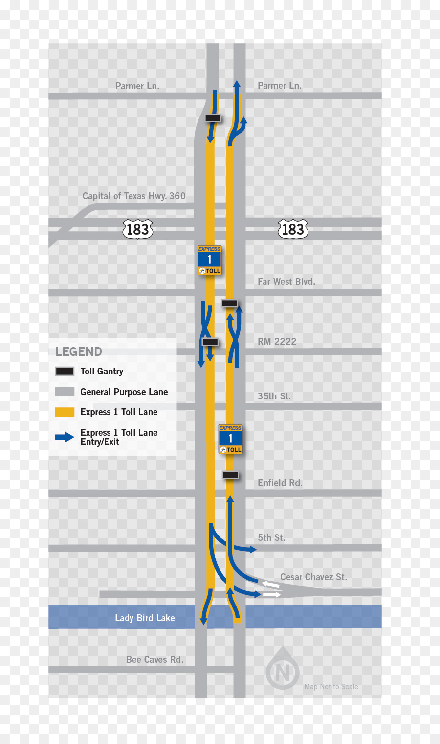 Texas State Highway حلقة 1，Kxan PNG