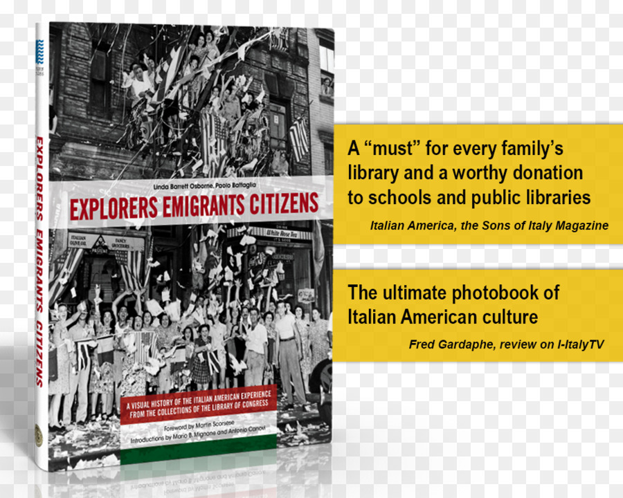 المستكشفين المهاجرين المواطنين البصري التاريخ الإيطالي التجربة الأمريكية من مجموعات مكتبة الكونغرس，الكتاب PNG