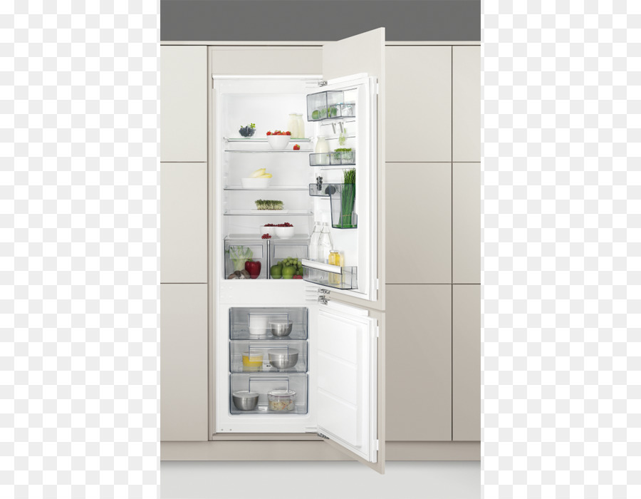 Aeg Scb61824lf Refrigeratorfreezer الأبيض，ثلاجة PNG