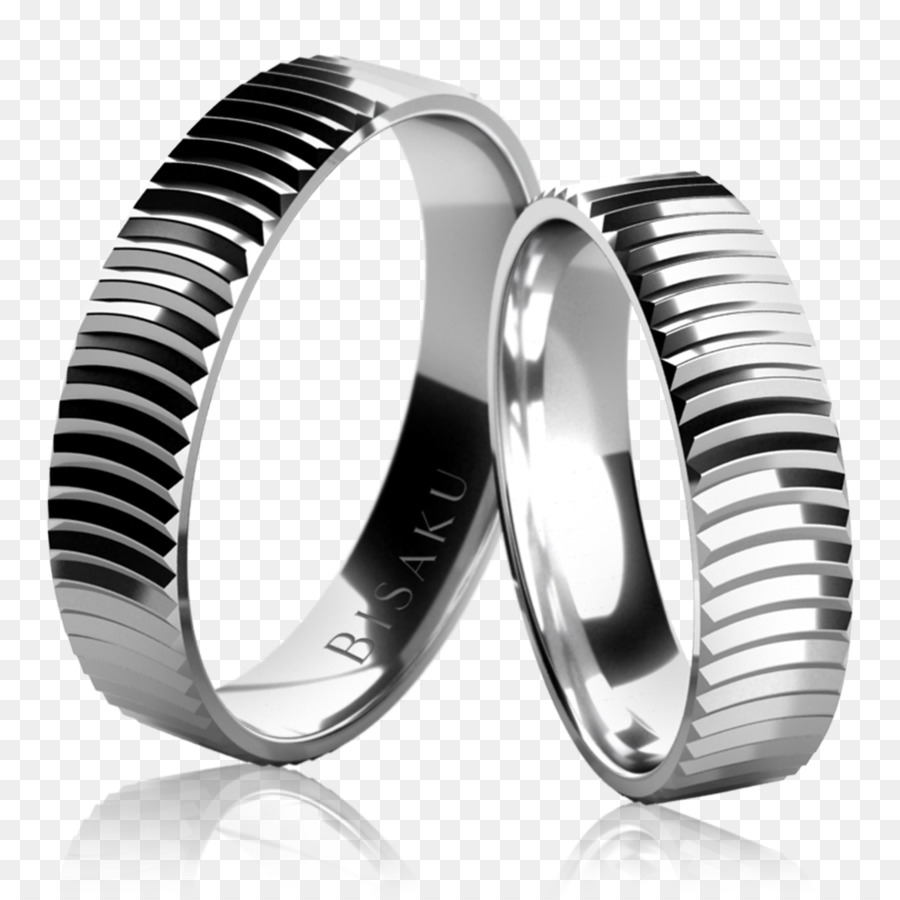 فضة，خاتم الزواج PNG