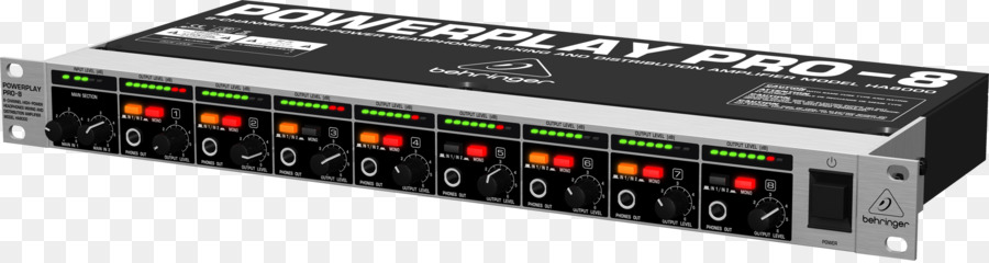 Behringer Ha8000 V2 8channel مكبر للصوت سماعة，Behringer PNG