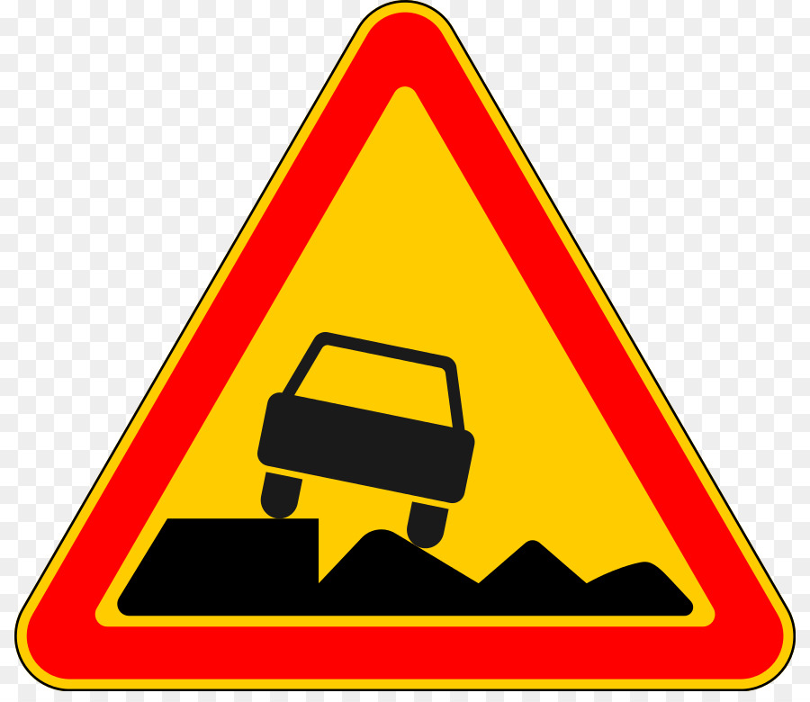 خطر الطريق علامة في فرنسا，علامة المرور PNG