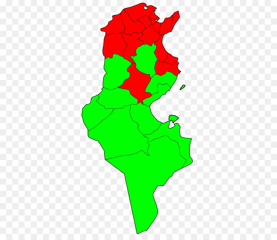 تونس，خريطة PNG