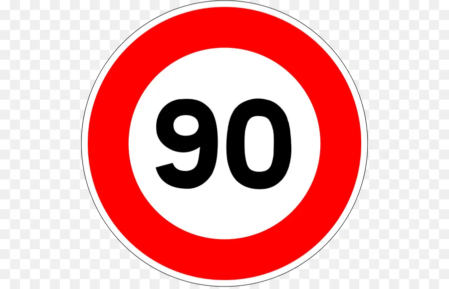 علامة تحديد السرعة في فرنسا，علامة حظر محدد في فرنسا PNG