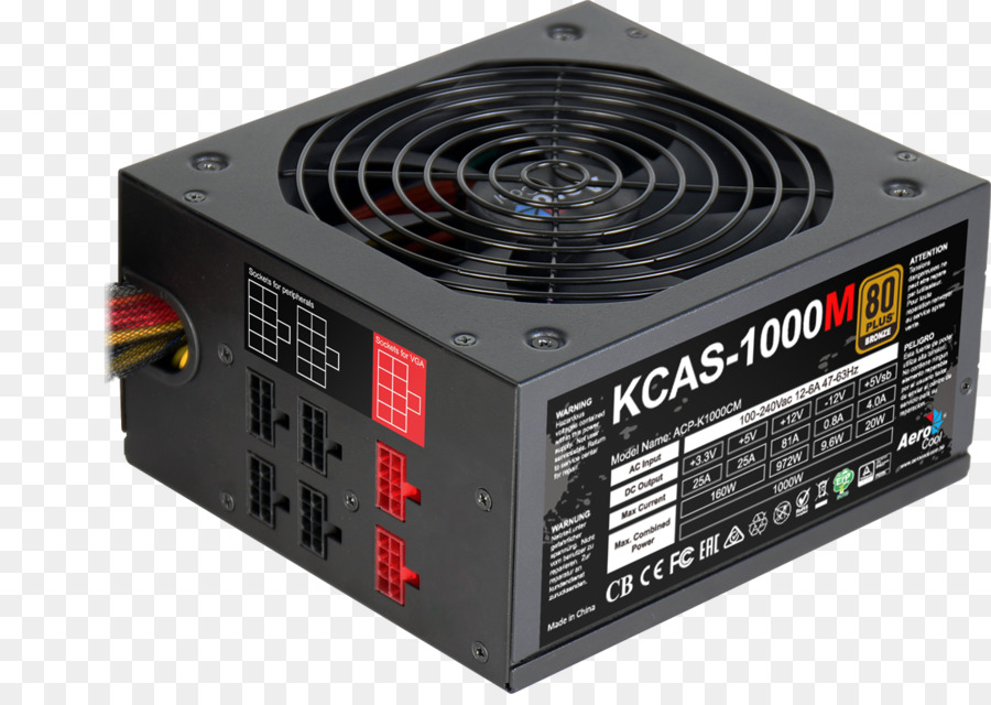 وحدة الإمداد بالطاقة，Aerocool Kcas 600w 80 Plus Bronze Psu Kmk0fuc11 PNG