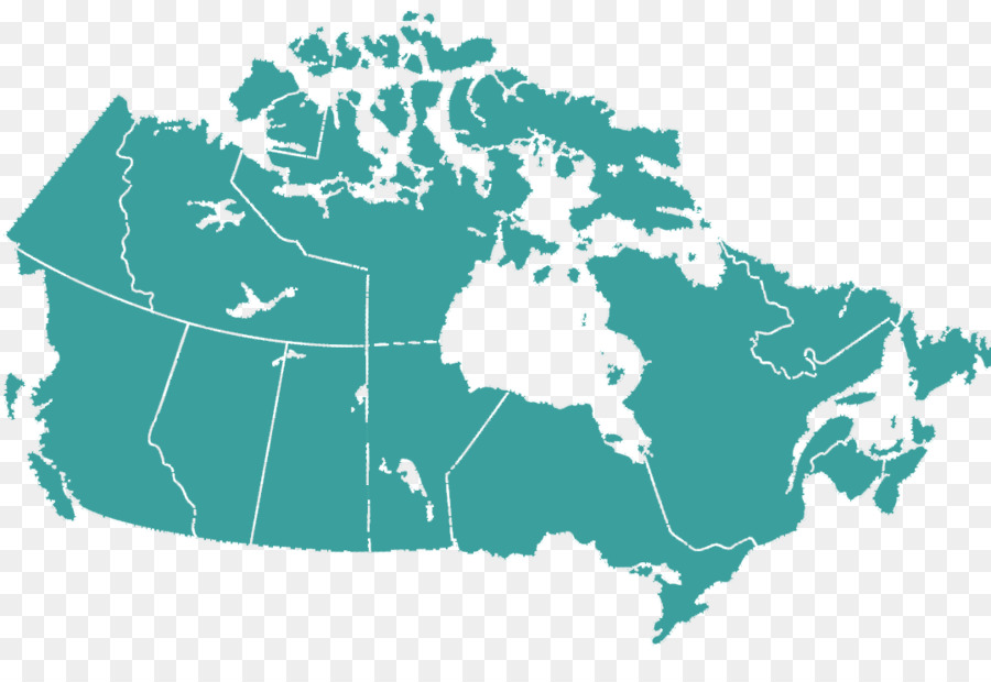 كندا，خريطة PNG