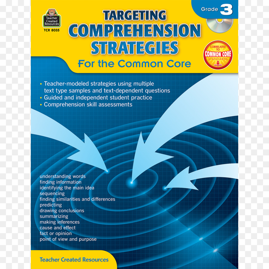 استهداف الفهم الاستراتيجيات الأساسية المشتركة الصف 3，القراءة والفهم PNG