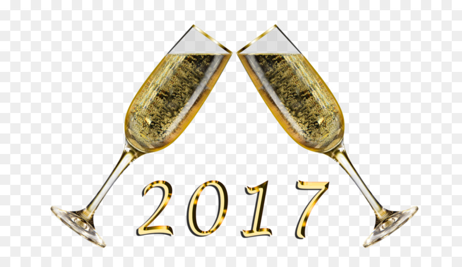 السنة الجديدة，الشمبانيا PNG