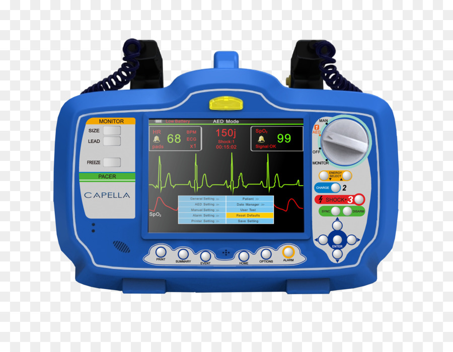 صدمات الكهربائية，أجهزة تنظيم ضربات القلب الخارجي الآلي PNG