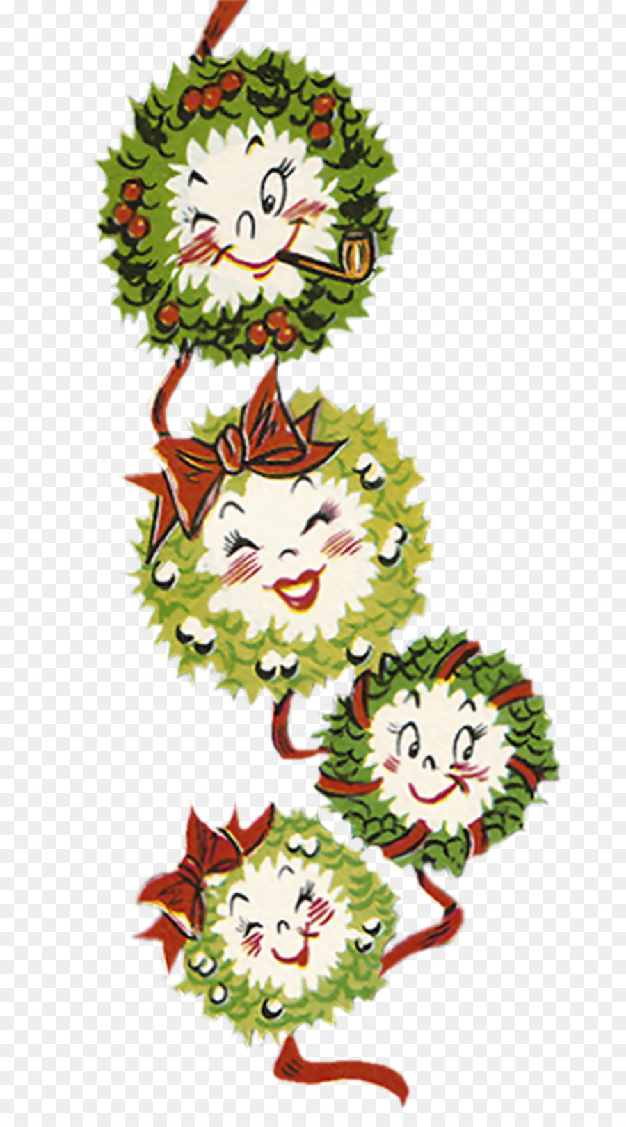 شجرة عيد الميلاد，تصميم الأزهار PNG