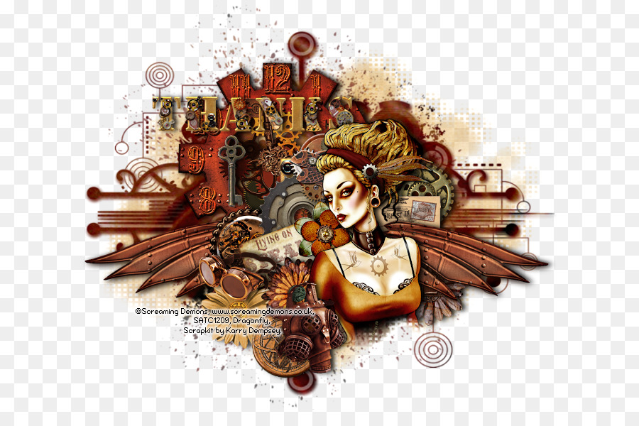 امرأة Steampunk，ستيمبانك PNG