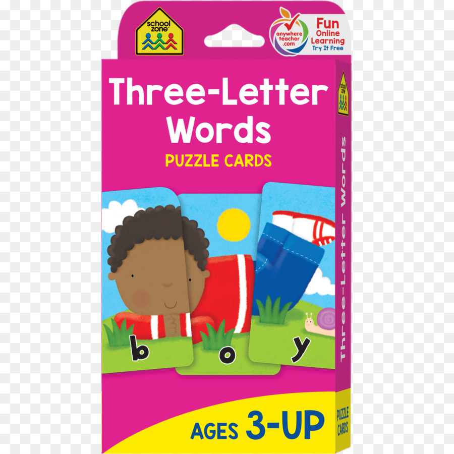 Threeletter الكلمات لغز بطاقة，أستطيع تهجئة الكلمات مع الحروف الثلاثة PNG