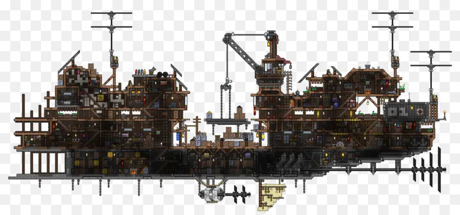 المنطاد Steampunk，المنطاد PNG