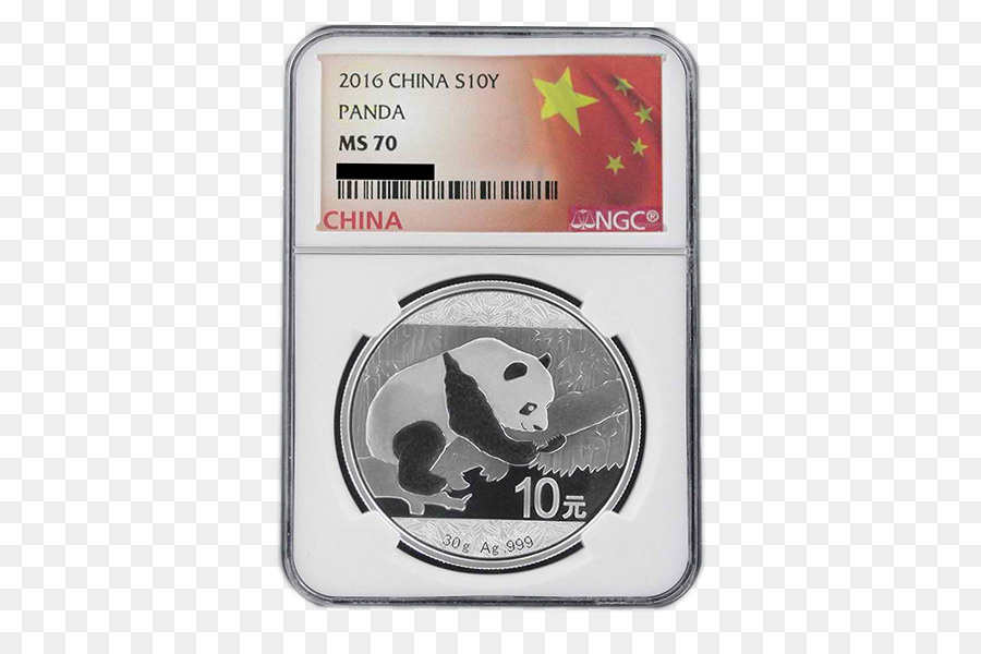 الصين，الفضة الصينية الباندا PNG