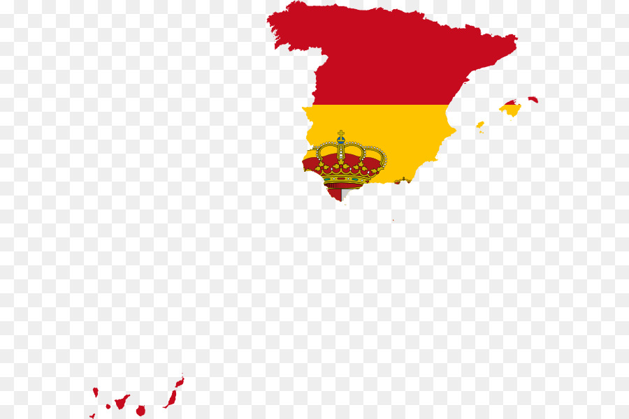 جزر الكناري，علم إسبانيا PNG