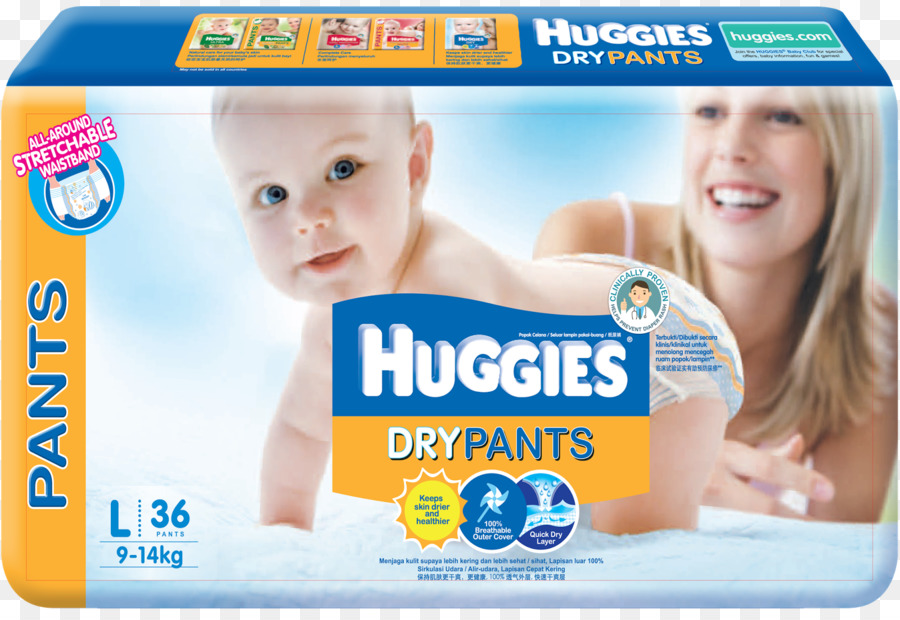 حفاضات，Huggies PNG