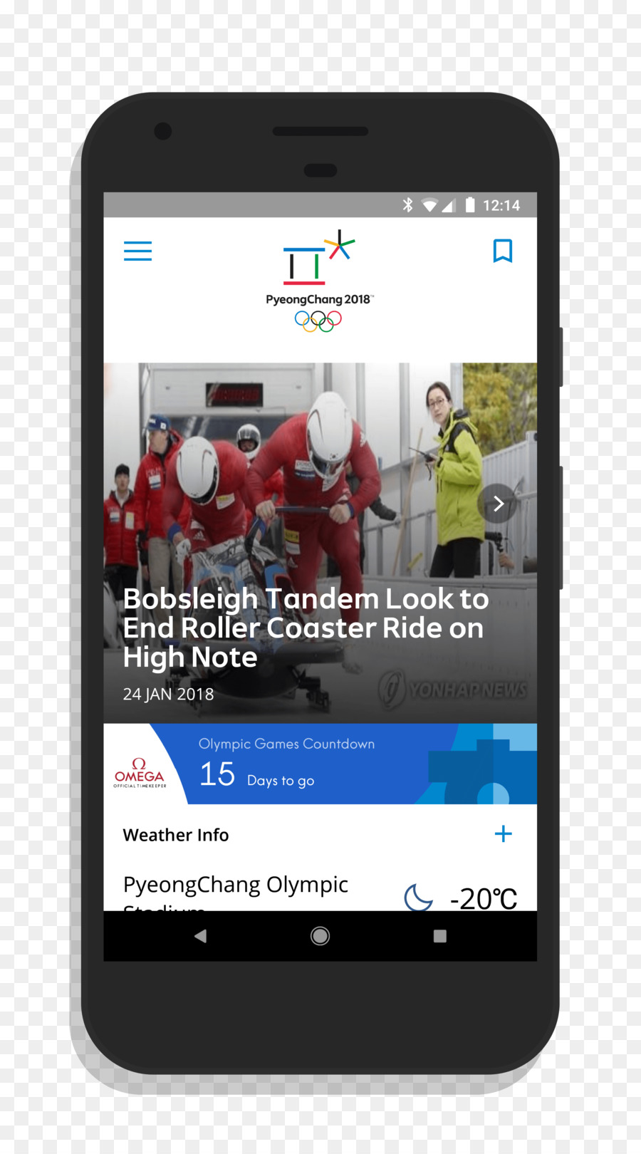 بيونغ تشانغ 2018 الألعاب الأولمبية الشتوية，الهاتف الذكي PNG
