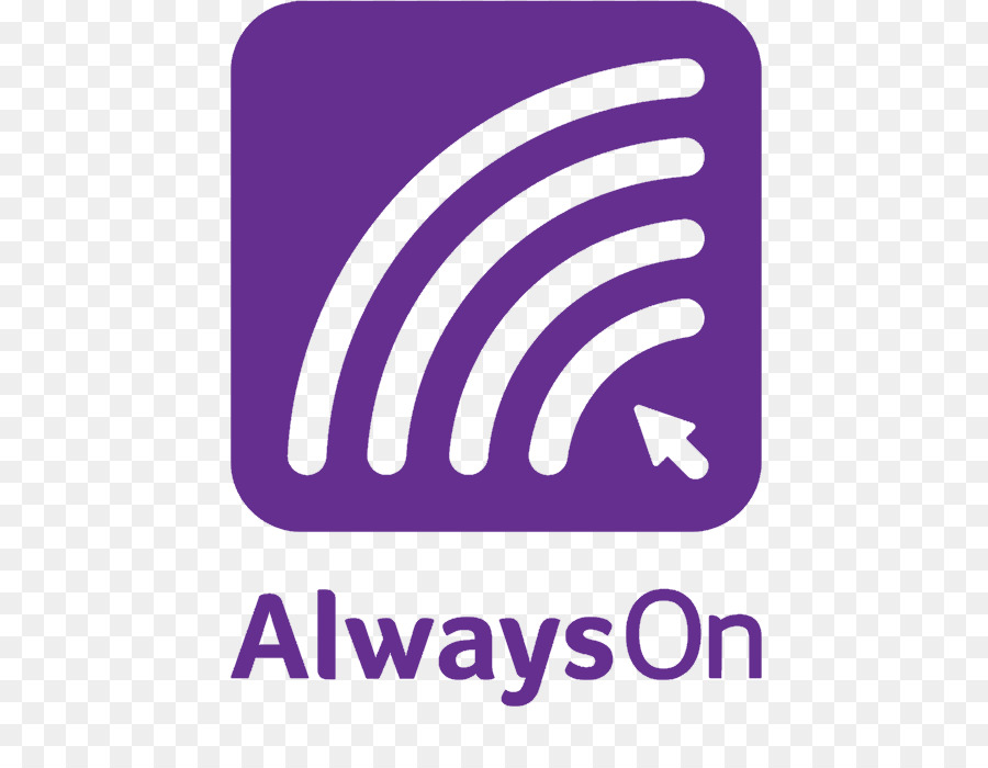 شعار Alwayson，إنترنت PNG