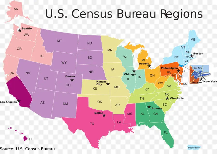 مناطق التعداد السكاني في الولايات المتحدة，الولايات المتحدة PNG