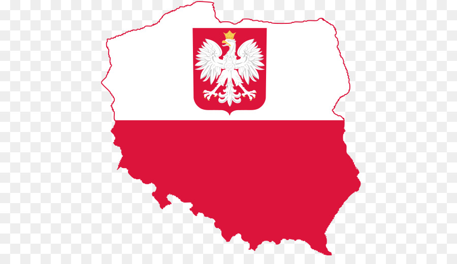شلال الزان，العلم من بولندا PNG