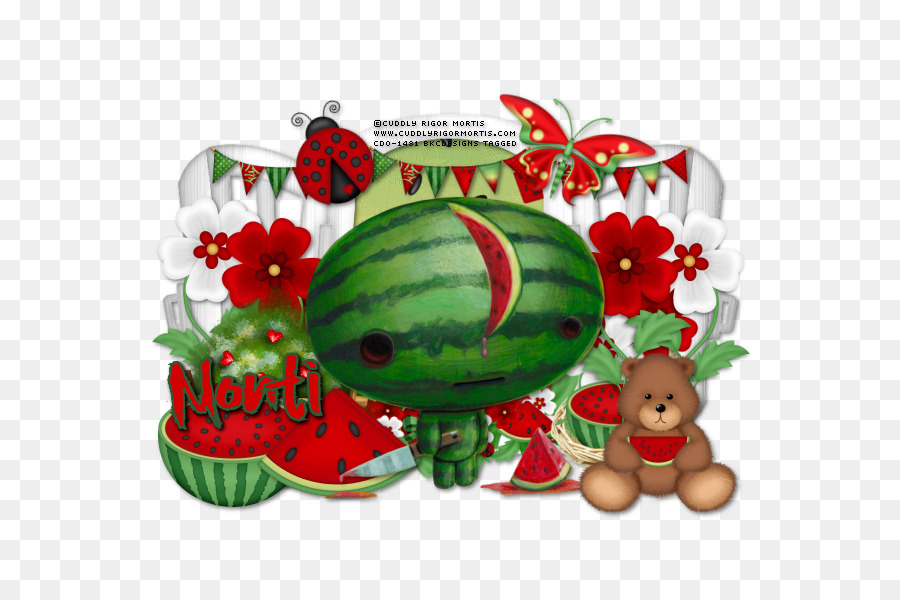 البطيخ，زخرفة عيد الميلاد ، PNG