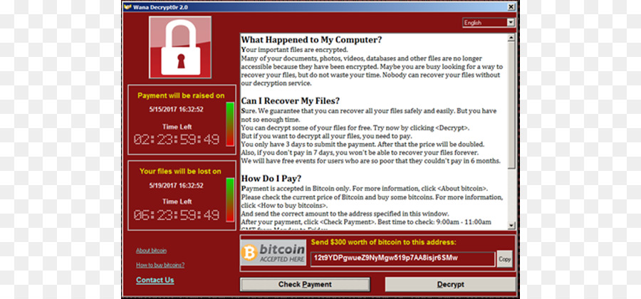 Wannacry الفدية الهجوم，الفدية PNG